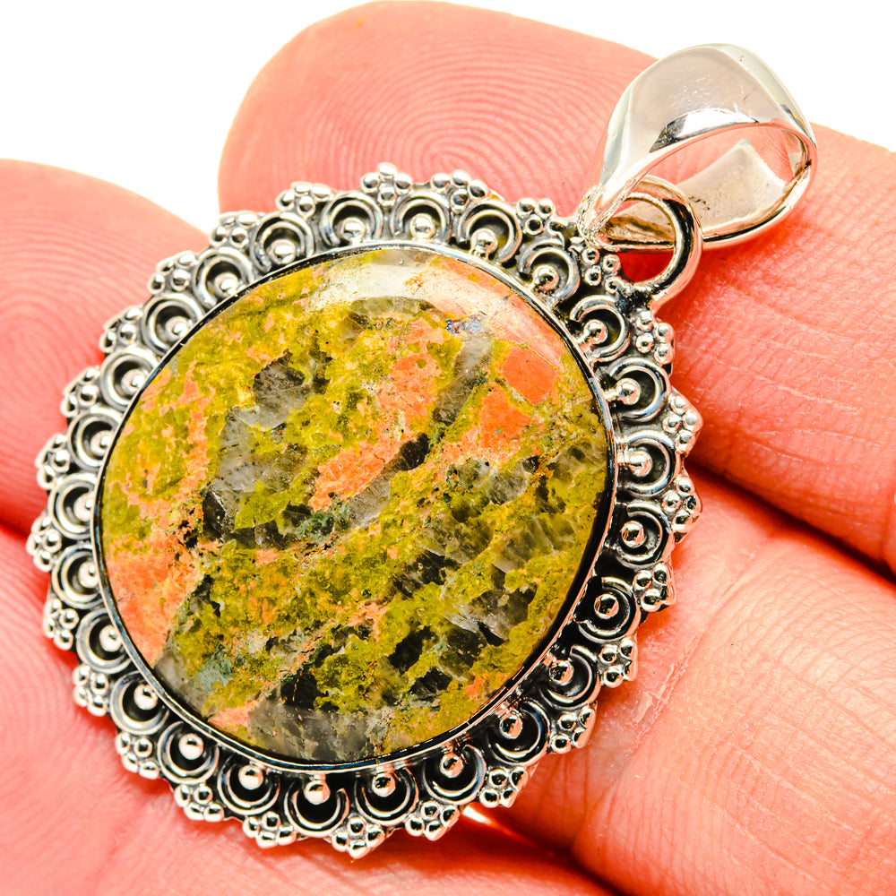 Unakite Pendants handcrafted by Anasilvercos - PD29605