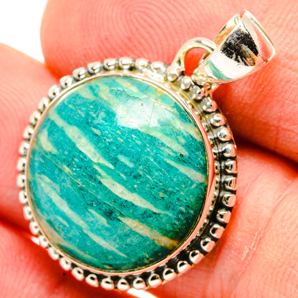 Amazonite Pendants handcrafted by Anasilvercos - PD29616