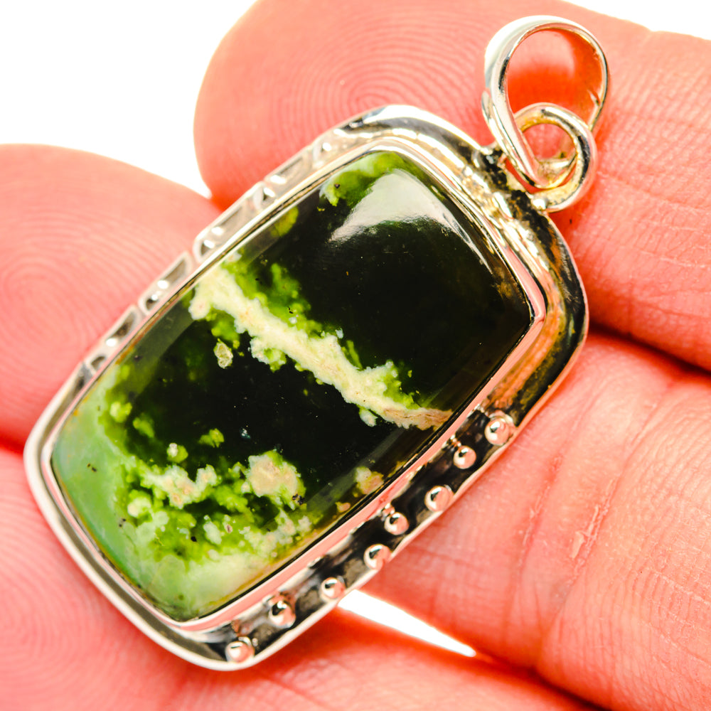 Australian Green Opal Pendants handcrafted by Anasilvercos - PD29627