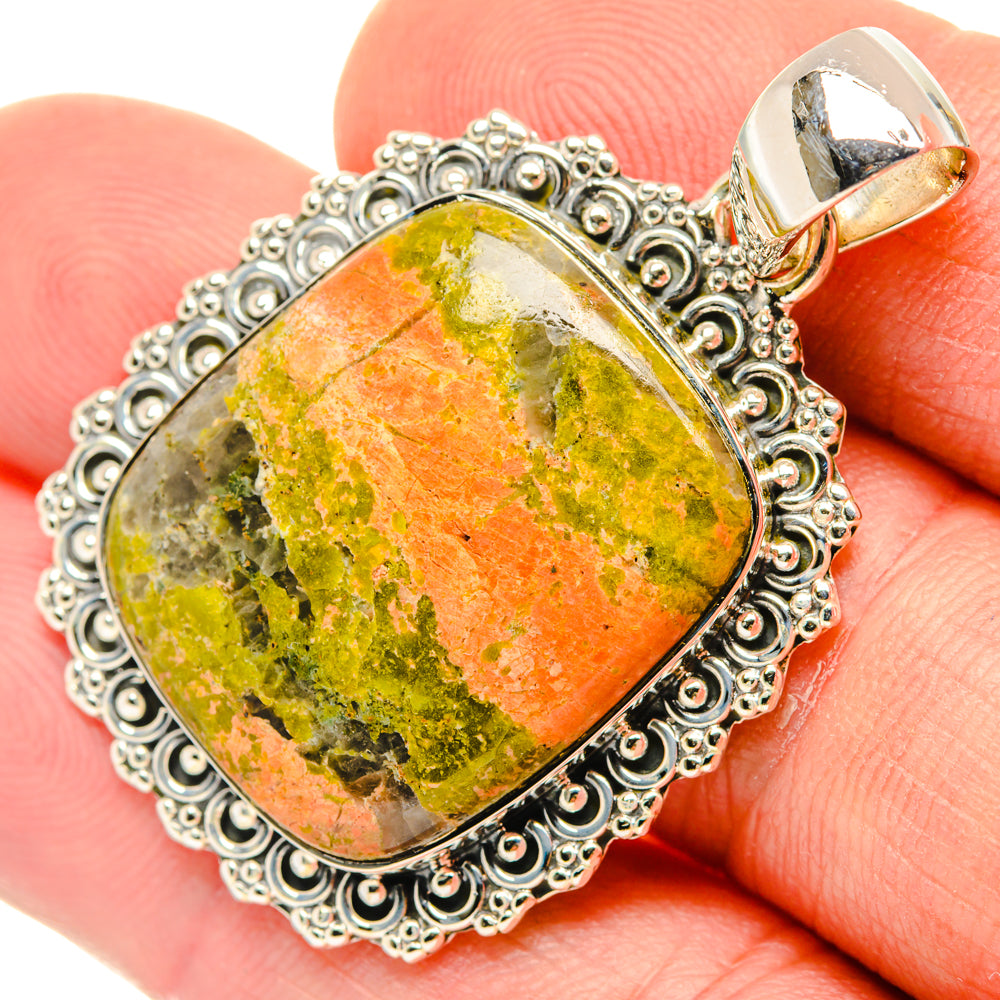 Unakite Pendants handcrafted by Anasilvercos - PD29641