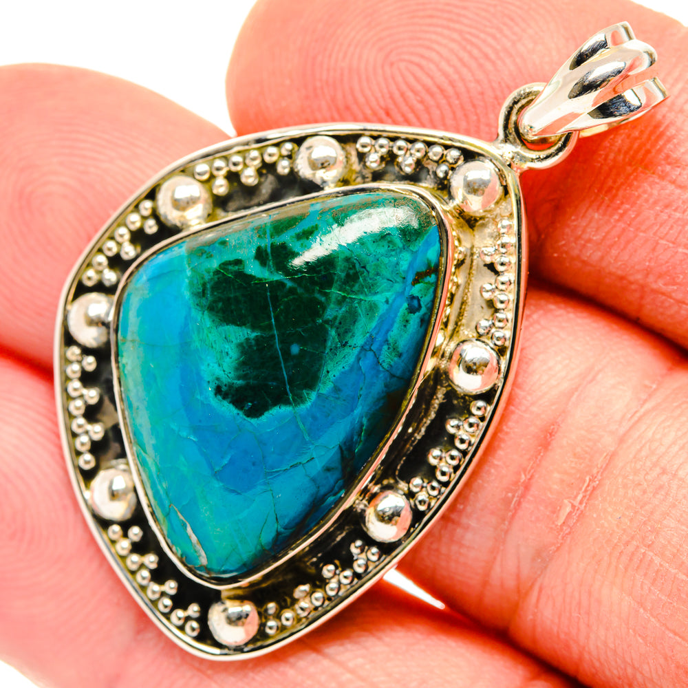 Chrysocolla Pendants handcrafted by Anasilvercos - PD29644