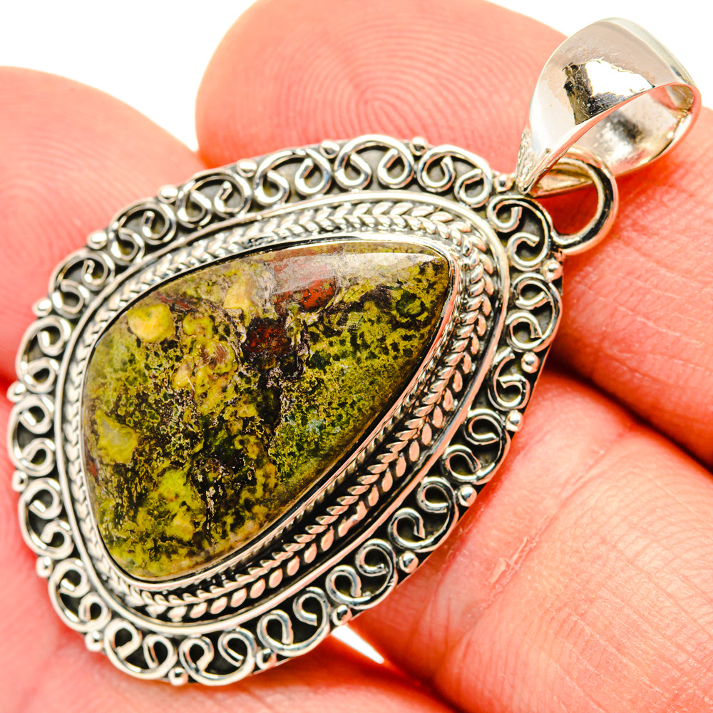 Dragon's Bloodstone Pendants handcrafted by Anasilvercos - PD29646