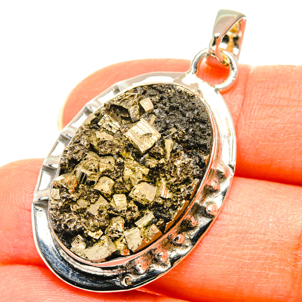 Pyrite Pendants handcrafted by Anasilvercos - PD29681