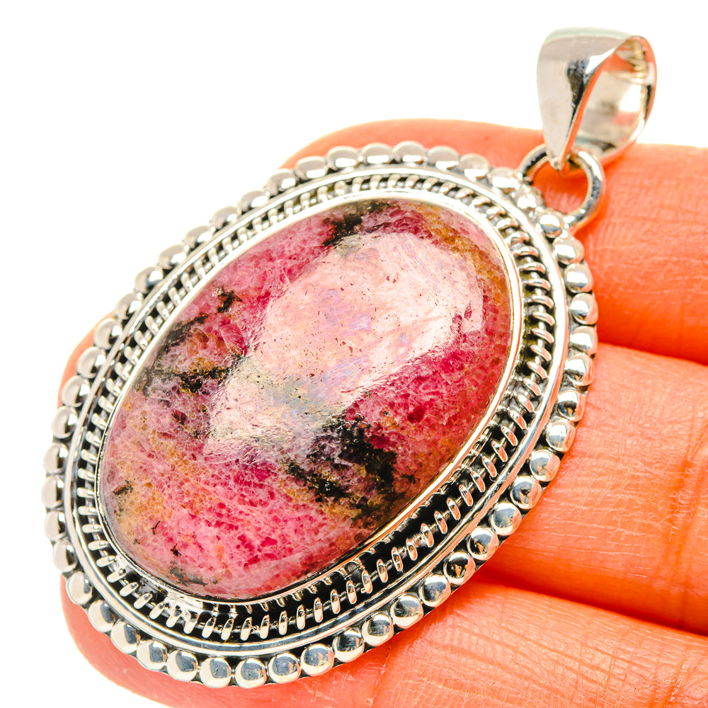 Rhodonite Pendants handcrafted by Anasilvercos - PD29685
