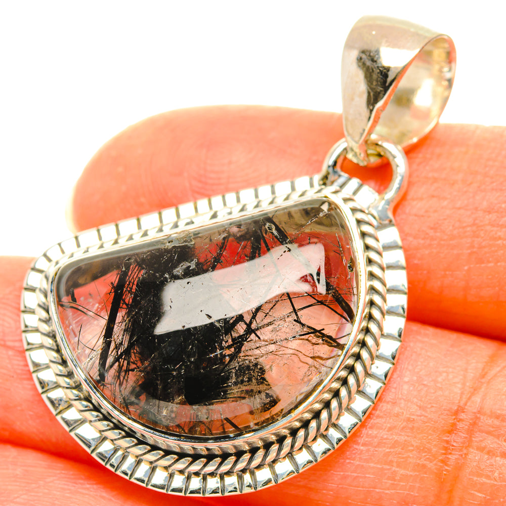 Tourmalinated Quartz Pendants handcrafted by Anasilvercos - PD29692
