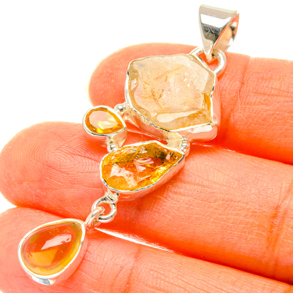 Citrine Pendants handcrafted by Anasilvercos - PD29699