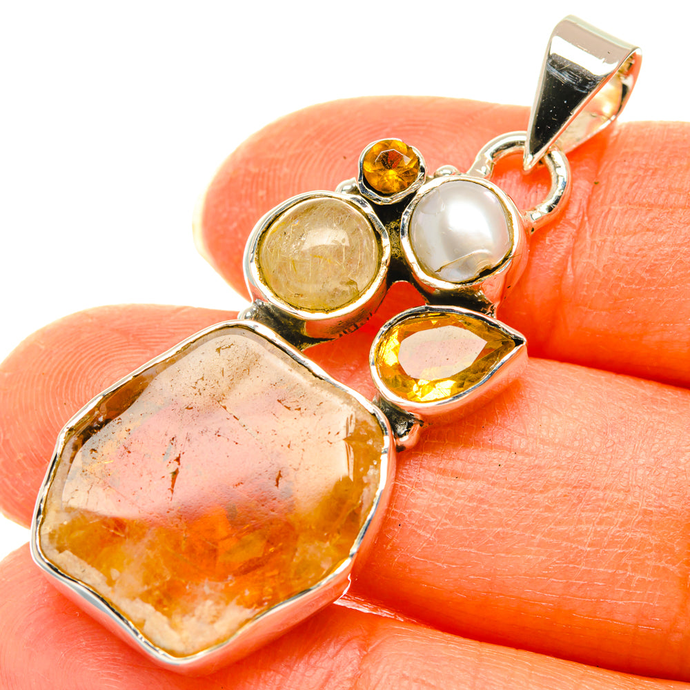 Citrine Pendants handcrafted by Anasilvercos - PD29706