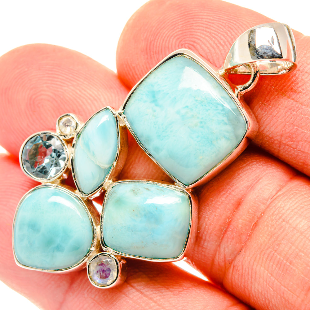 Larimar Pendants handcrafted by Anasilvercos - PD29719
