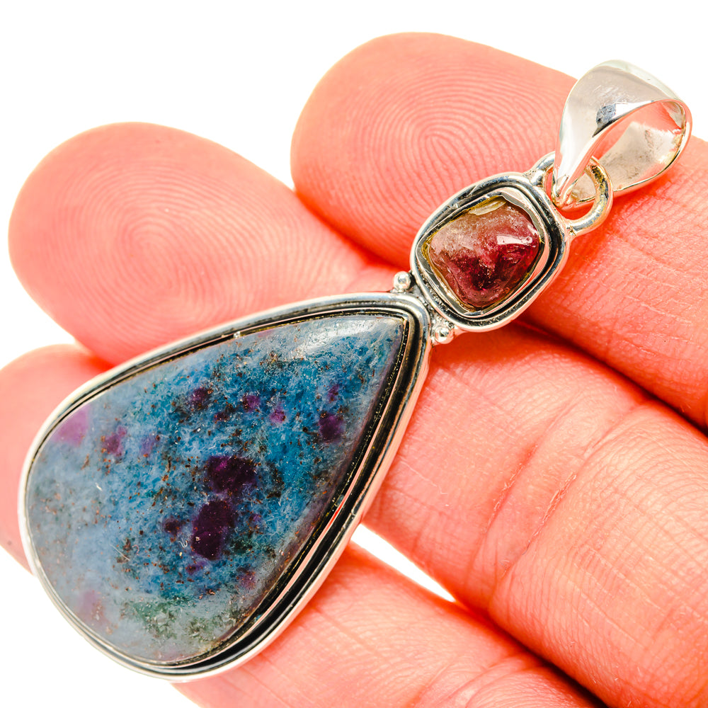 Ruby Fuchsite Pendants handcrafted by Anasilvercos - PD29726