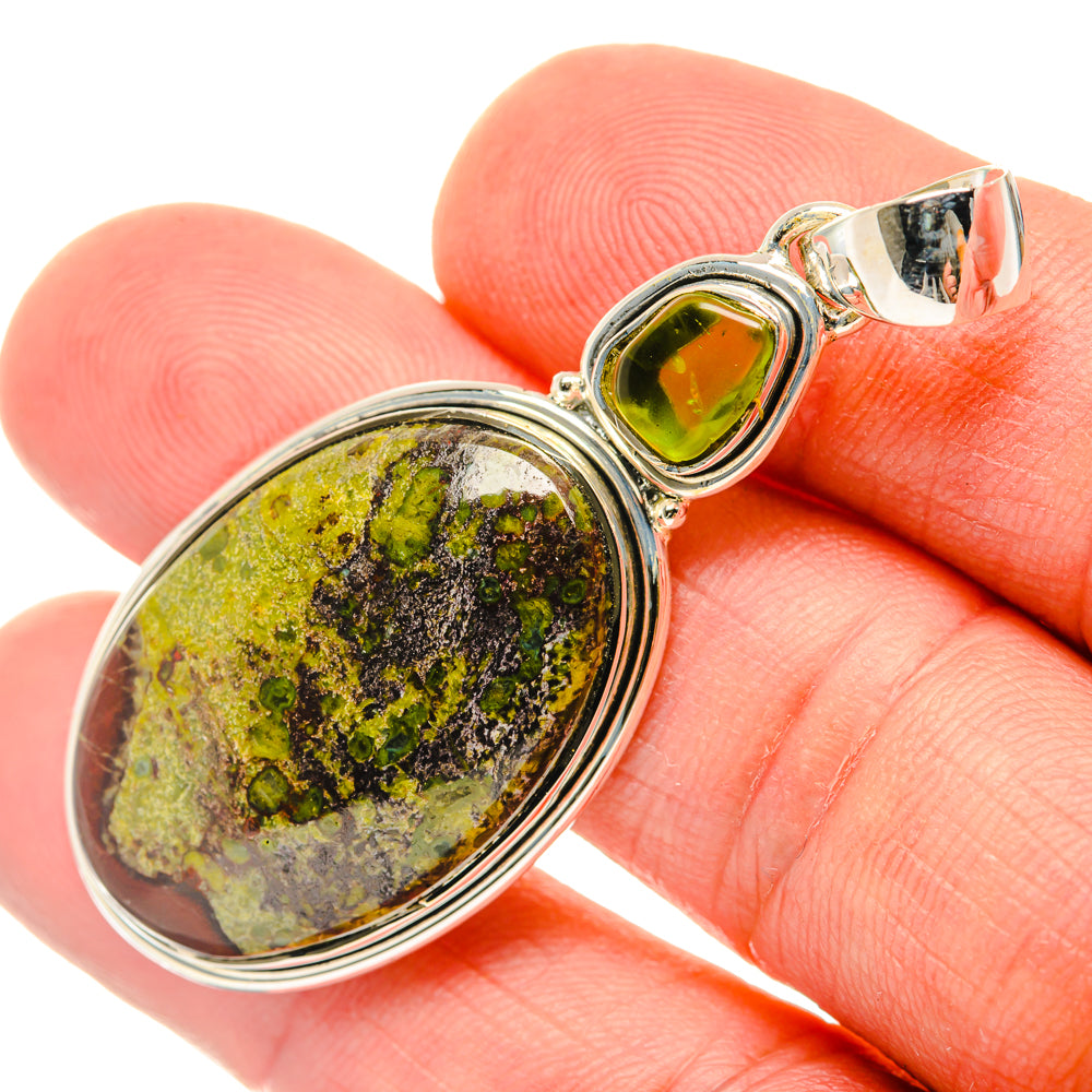 Dragon's Blood Stone Pendants handcrafted by Anasilvercos - PD29730
