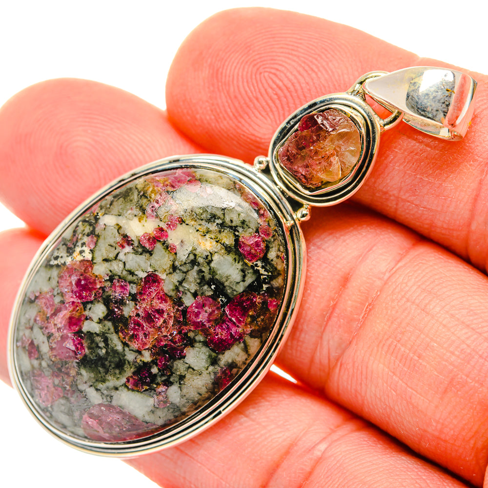 Russian Eudialyte Pendants handcrafted by Anasilvercos - PD29732