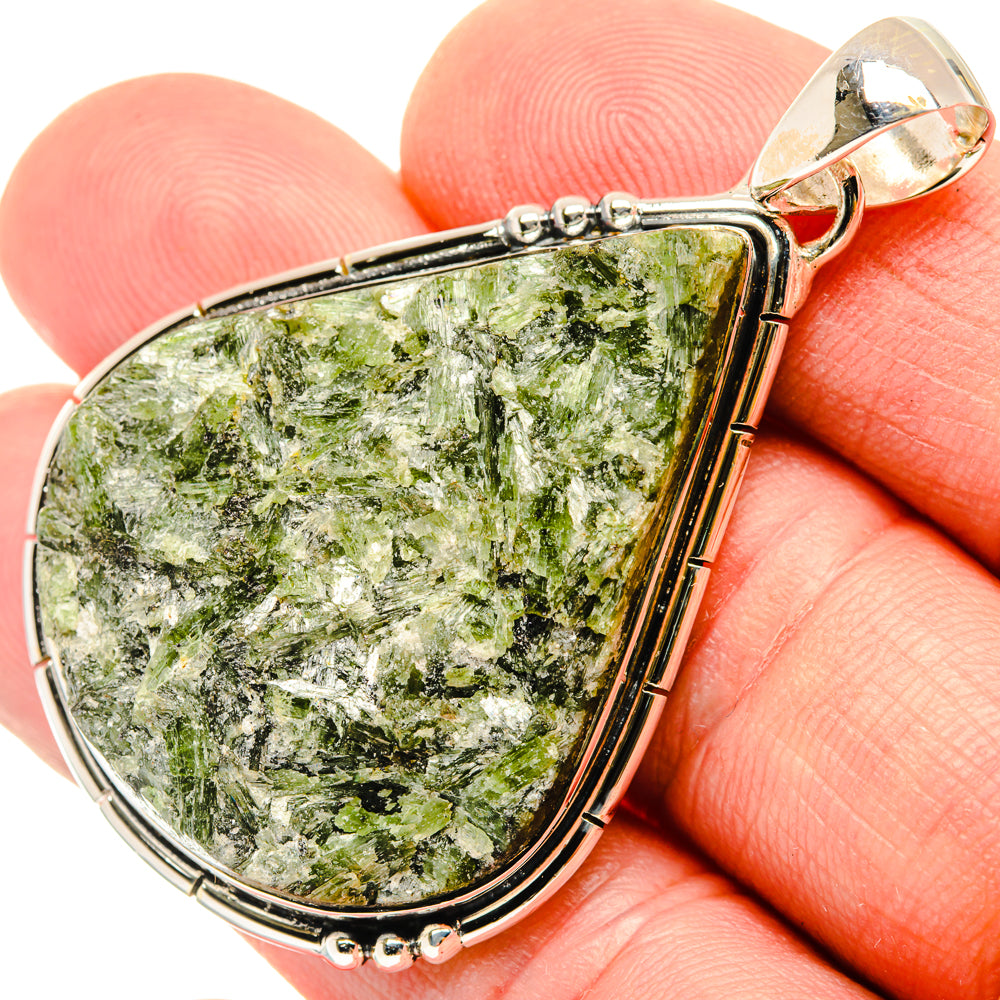 Green Fuchsite Pendants handcrafted by Anasilvercos - PD29733