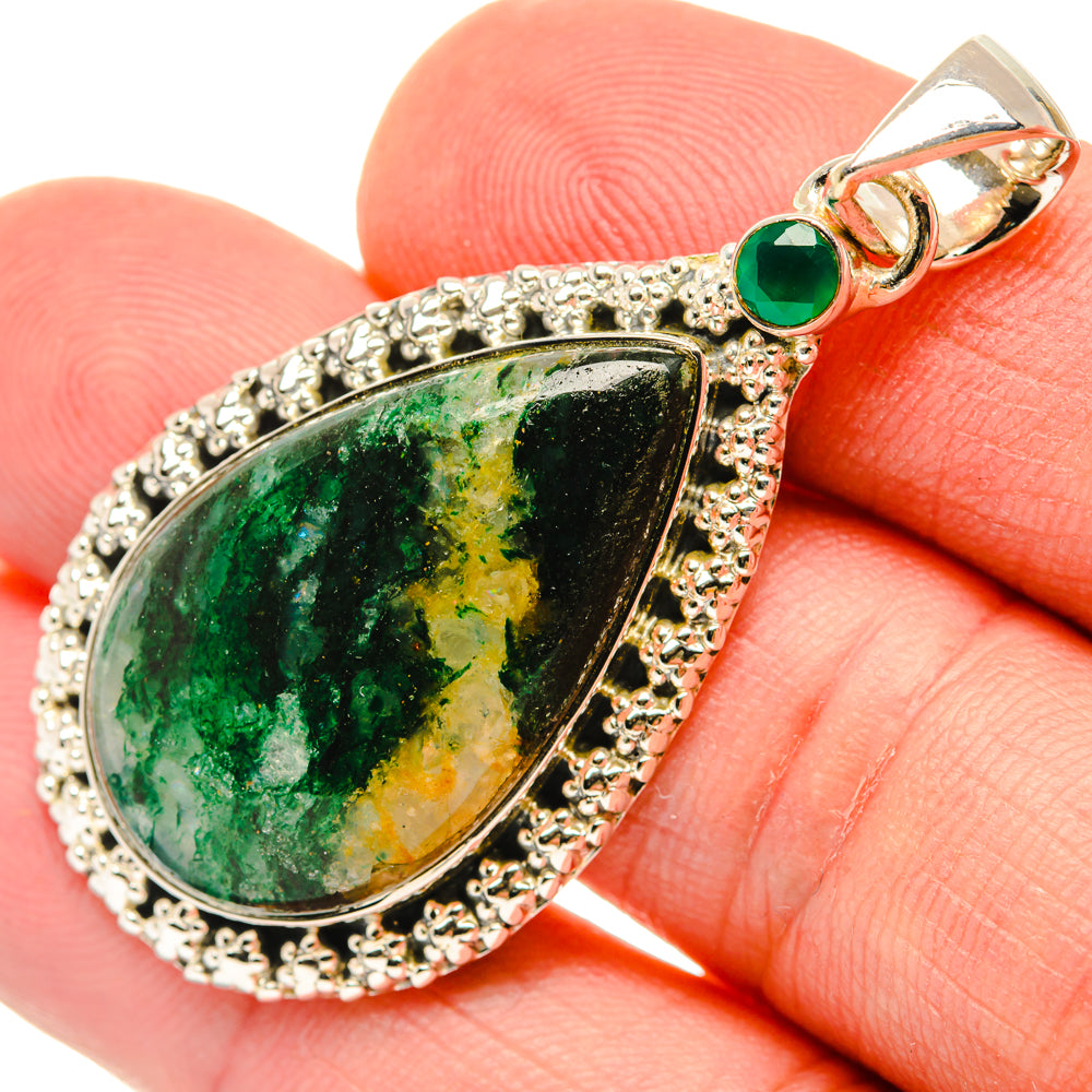 Green Aventurine Pendants handcrafted by Anasilvercos - PD29734