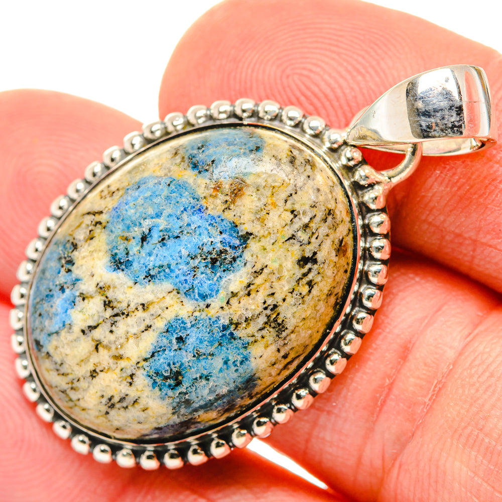 K2 Blue Azurite Pendants handcrafted by Anasilvercos - PD29742