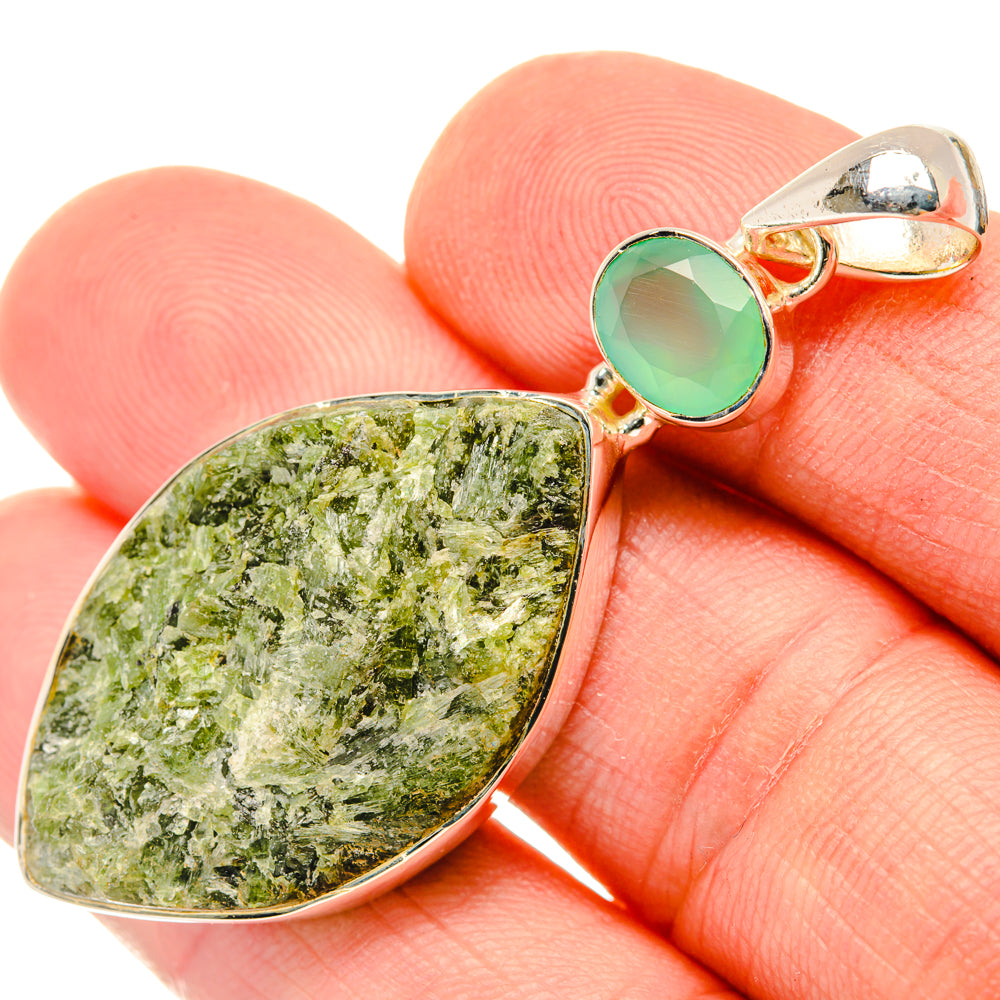 Green Fuchsite Pendants handcrafted by Anasilvercos - PD29755