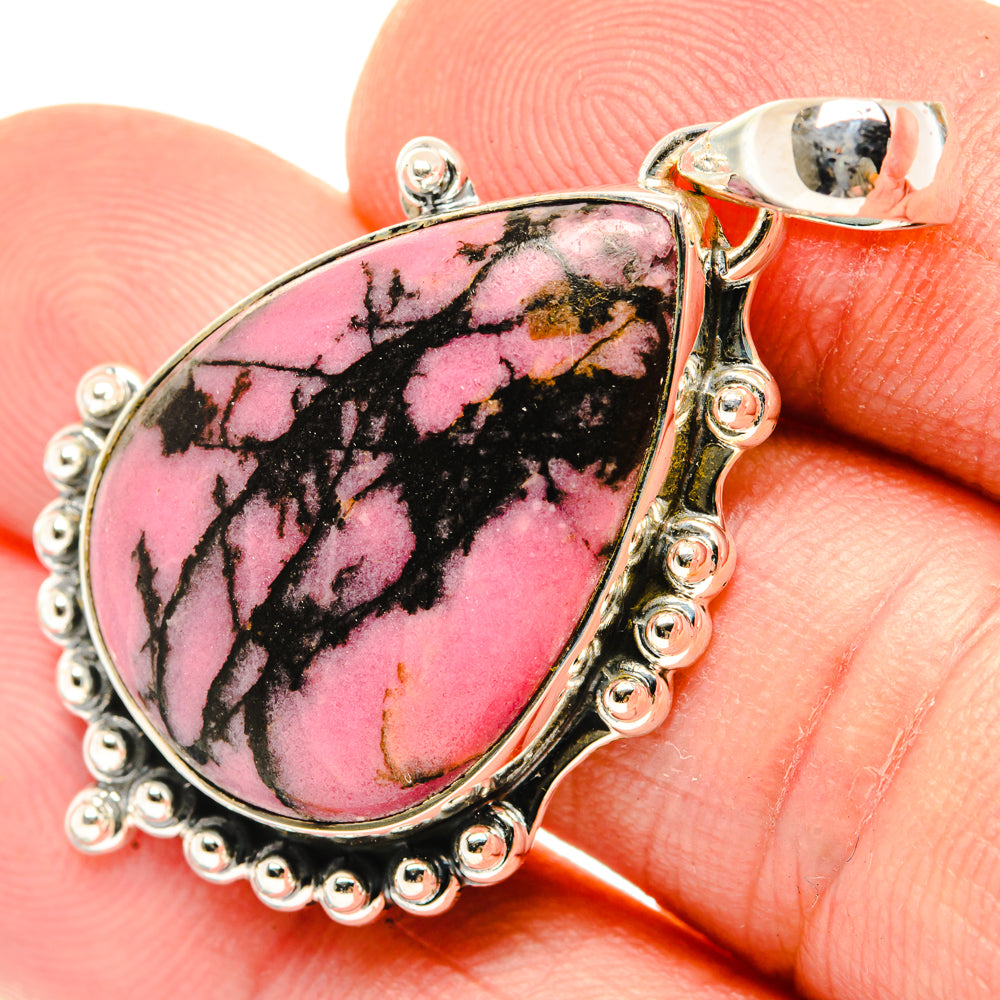 Rhodonite Pendants handcrafted by Anasilvercos - PD29758