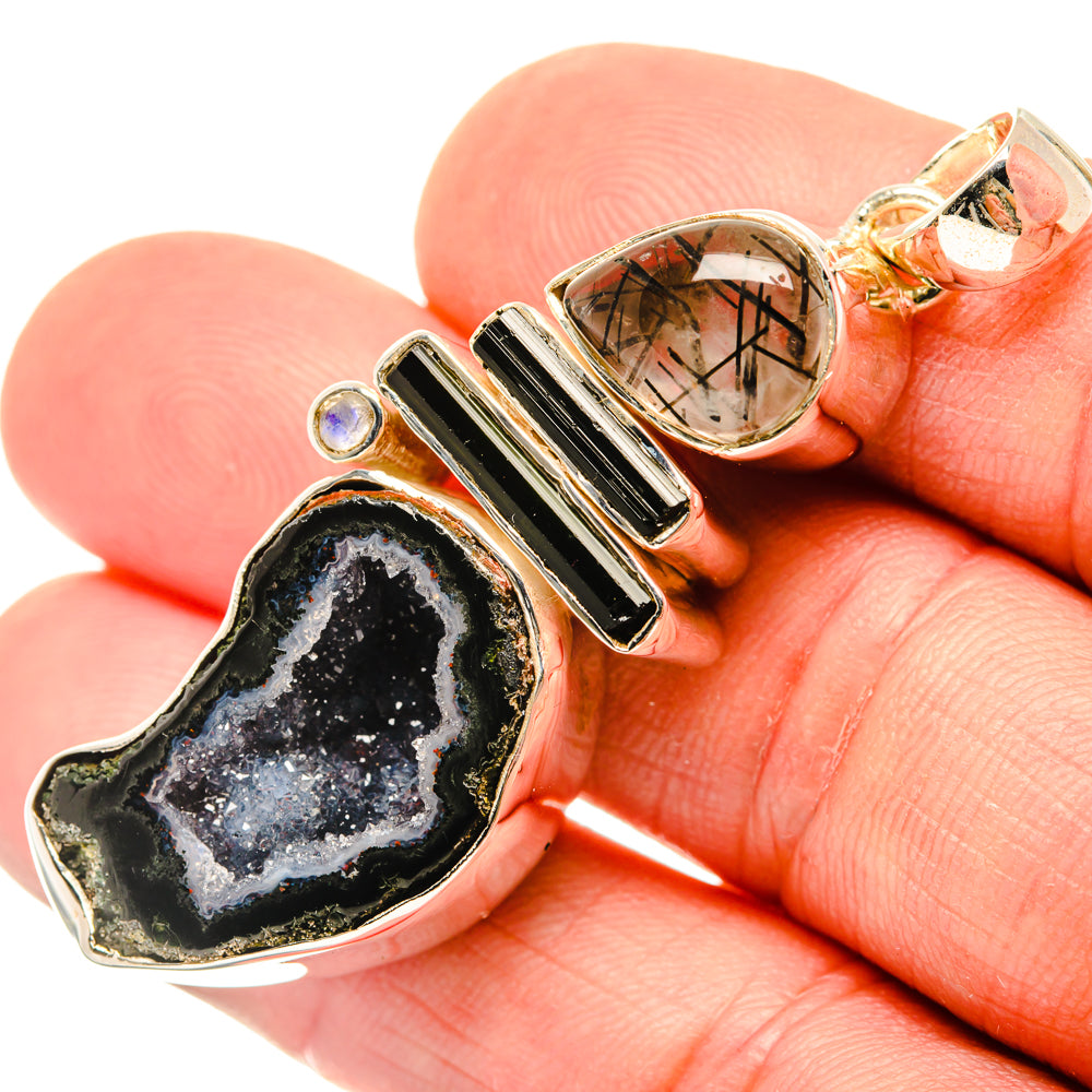 Coconut Geode Slice Pendants handcrafted by Anasilvercos - PD29766