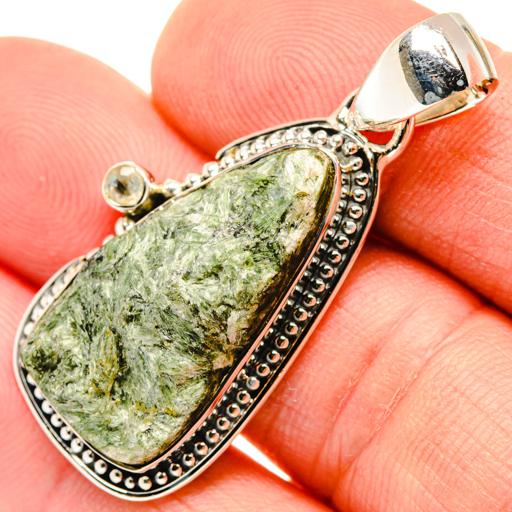 Green Fuchsite Pendants handcrafted by Anasilvercos - PD29768