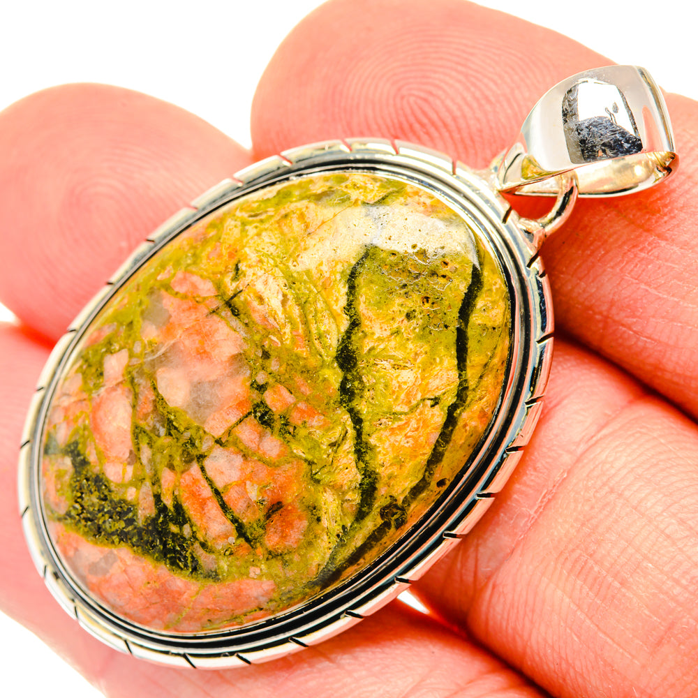 Unakite Pendants handcrafted by Anasilvercos - PD29769