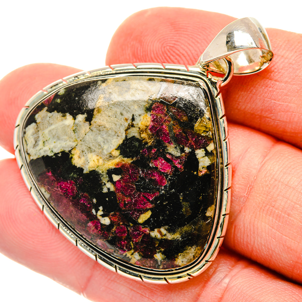 Russian Eudialyte Pendants handcrafted by Anasilvercos - PD29776