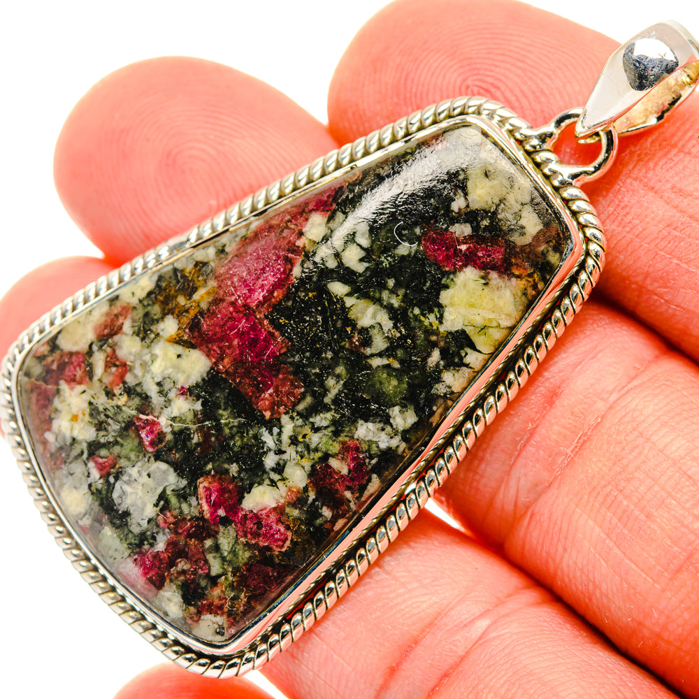 Russian Eudialyte Pendants handcrafted by Anasilvercos - PD29778