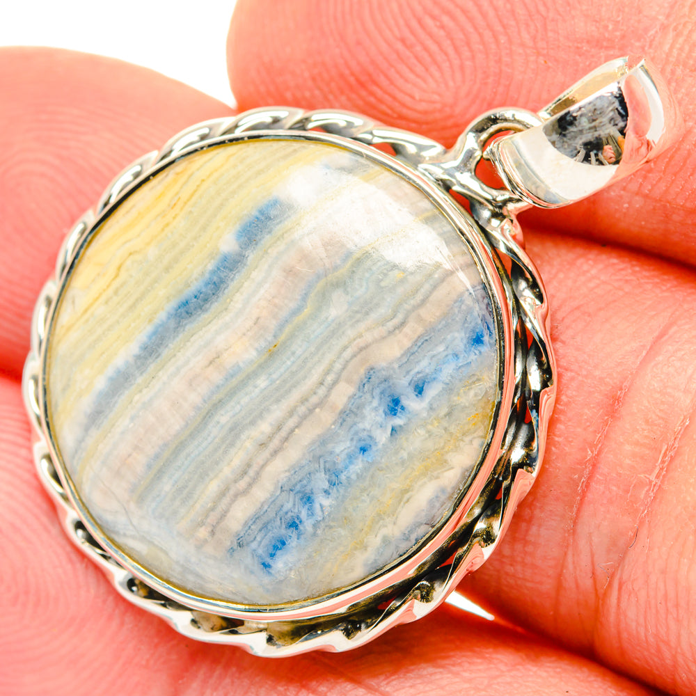 Blue Scheelite Pendants handcrafted by Anasilvercos - PD29780