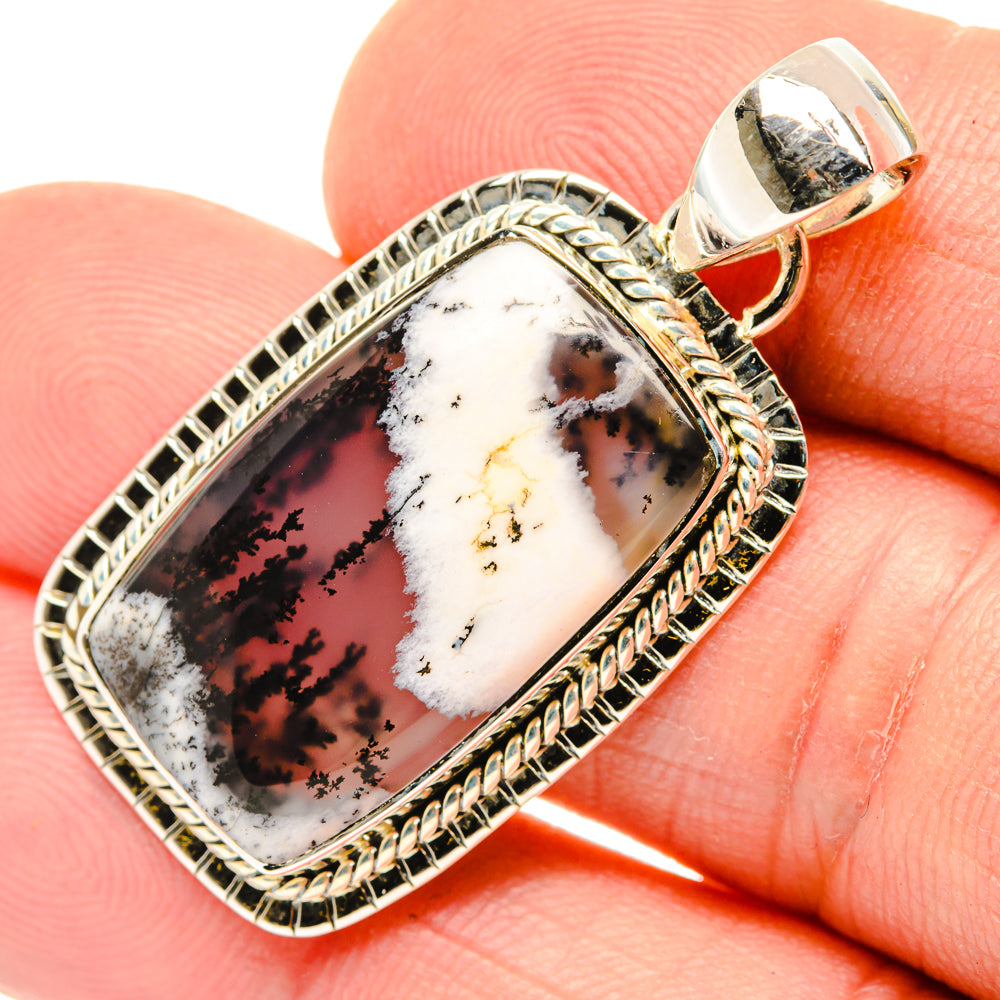Dendritic Opal Pendants handcrafted by Anasilvercos - PD29783
