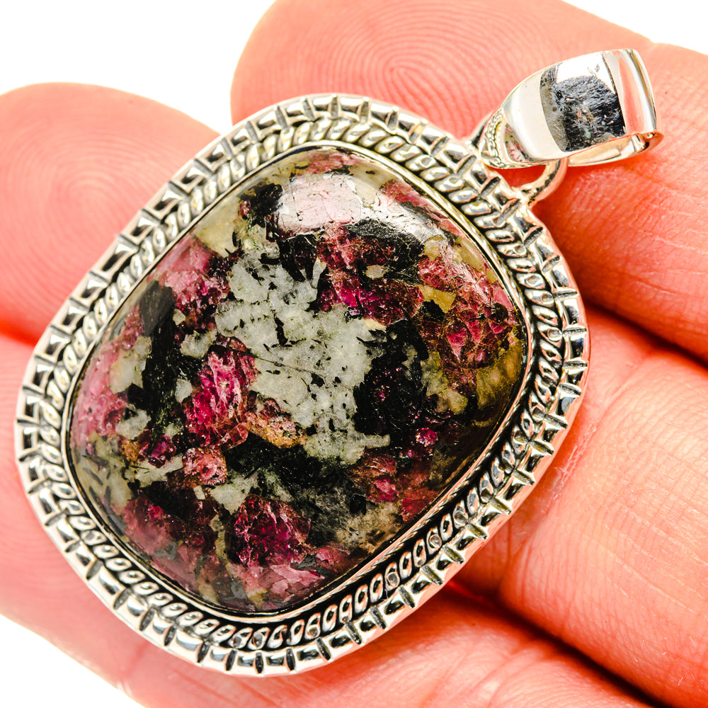 Russian Eudialyte Pendants handcrafted by Anasilvercos - PD29797