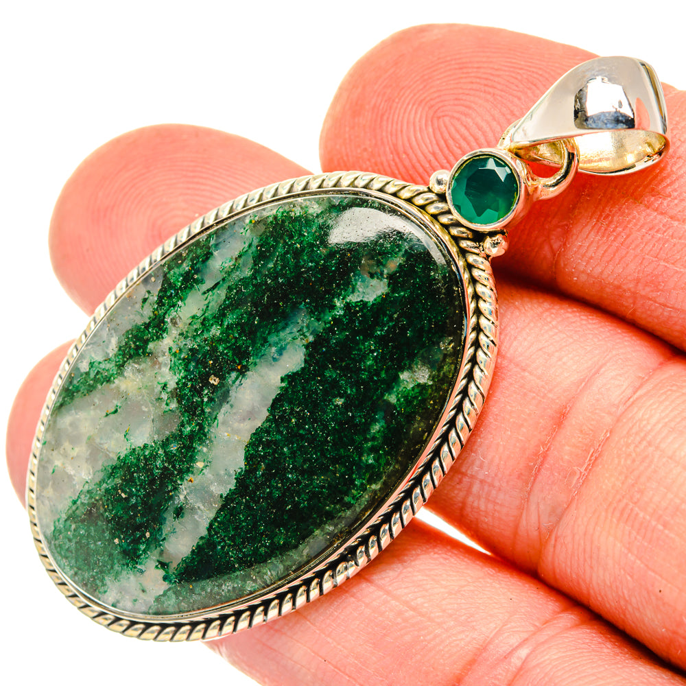 Green Aventurine Pendants handcrafted by Anasilvercos - PD29830