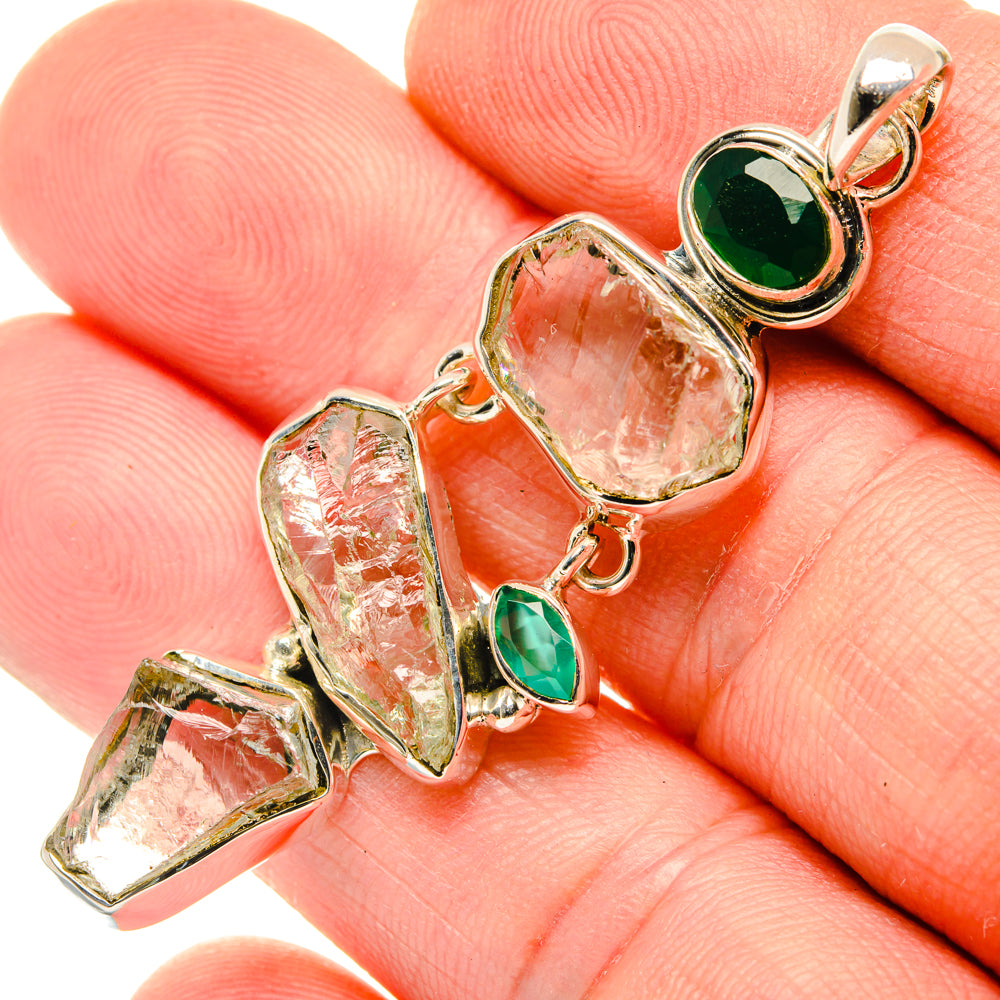 White Quartz Pendants handcrafted by Anasilvercos - PD29834