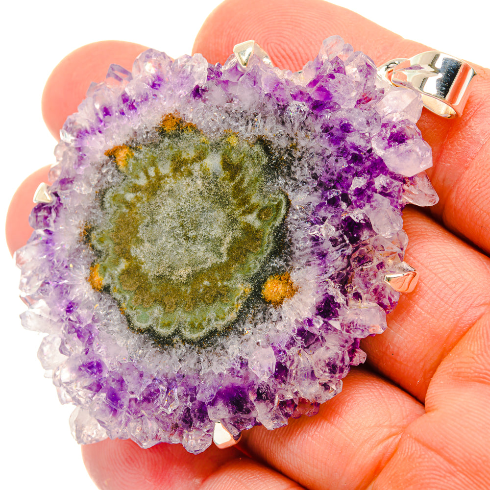 Amethyst Solar Quartz Pendants handcrafted by Anasilvercos - PD29840