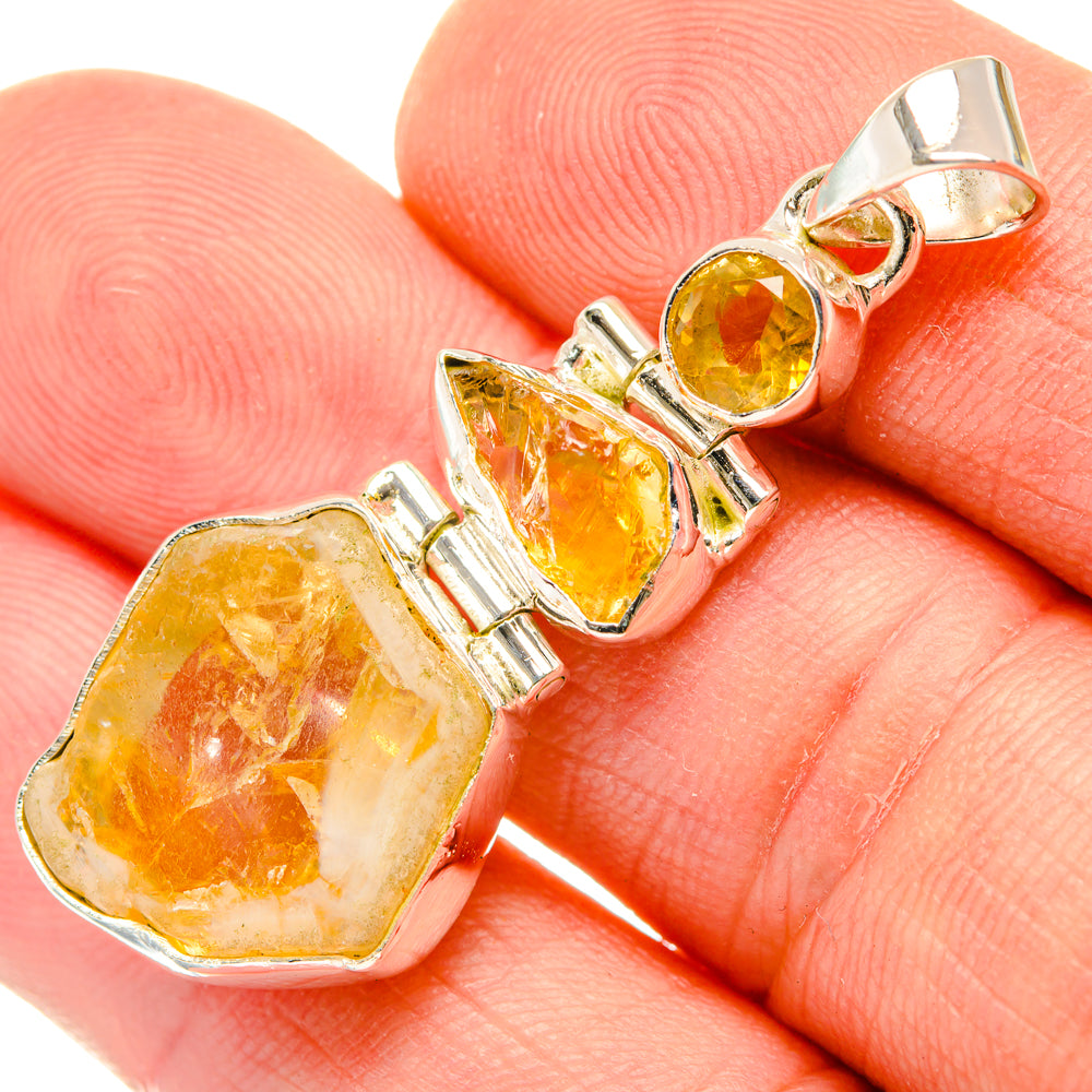 Citrine Pendants handcrafted by Anasilvercos - PD29855