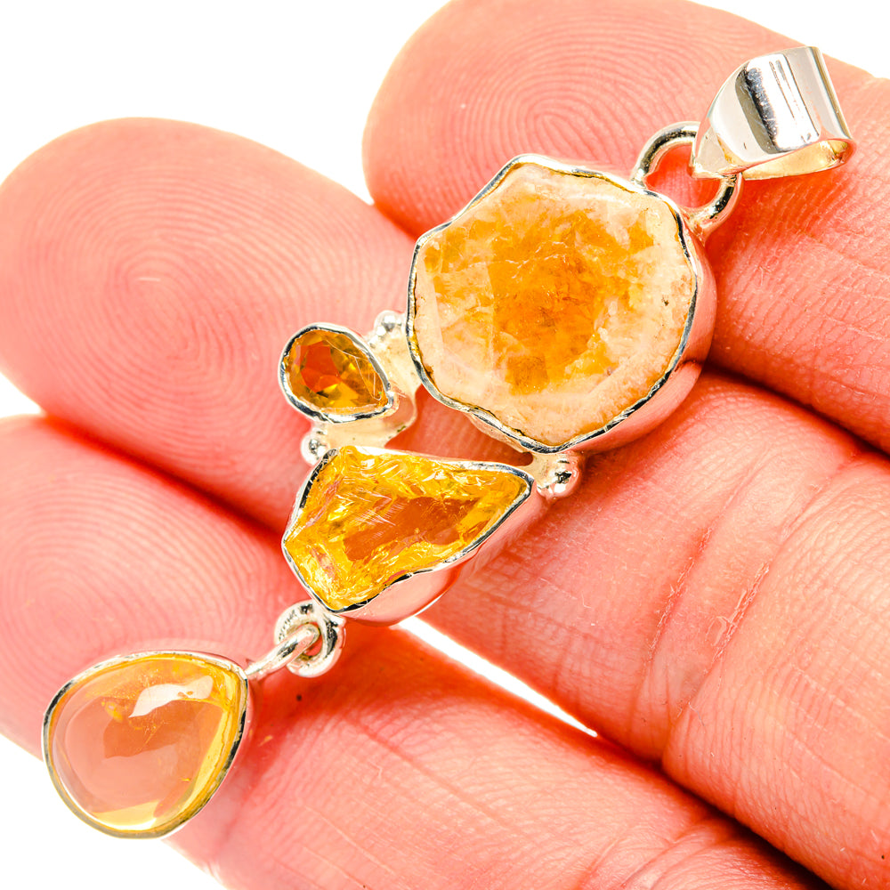 Citrine Pendants handcrafted by Anasilvercos - PD29856