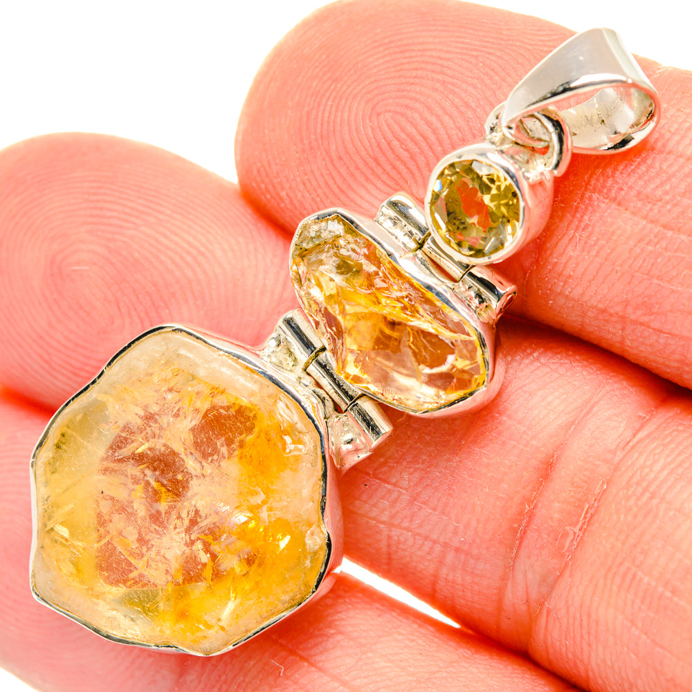 Citrine Pendants handcrafted by Anasilvercos - PD29857
