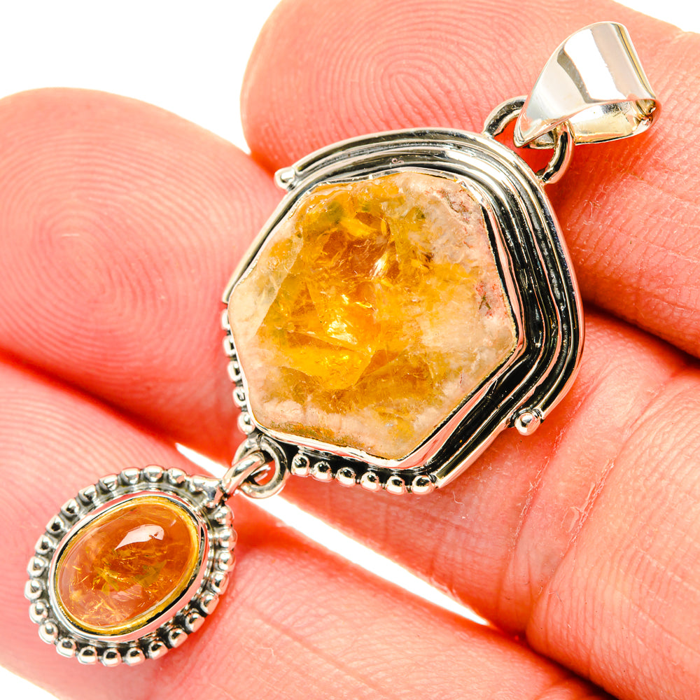 Citrine Pendants handcrafted by Anasilvercos - PD29858
