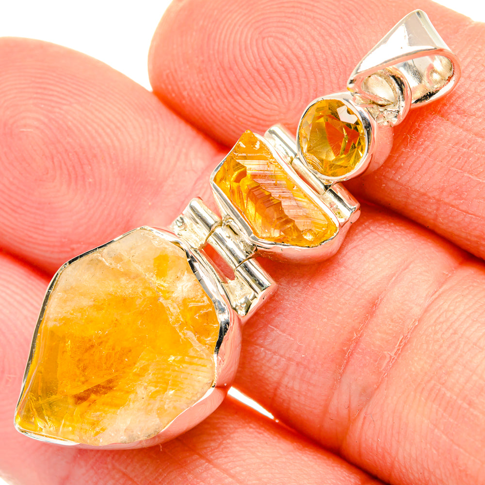Citrine Pendants handcrafted by Anasilvercos - PD29859