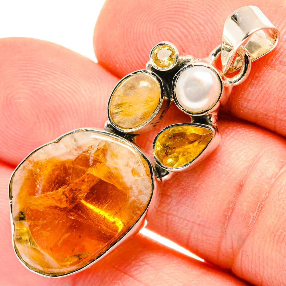 Citrine Pendants handcrafted by Anasilvercos - PD29860