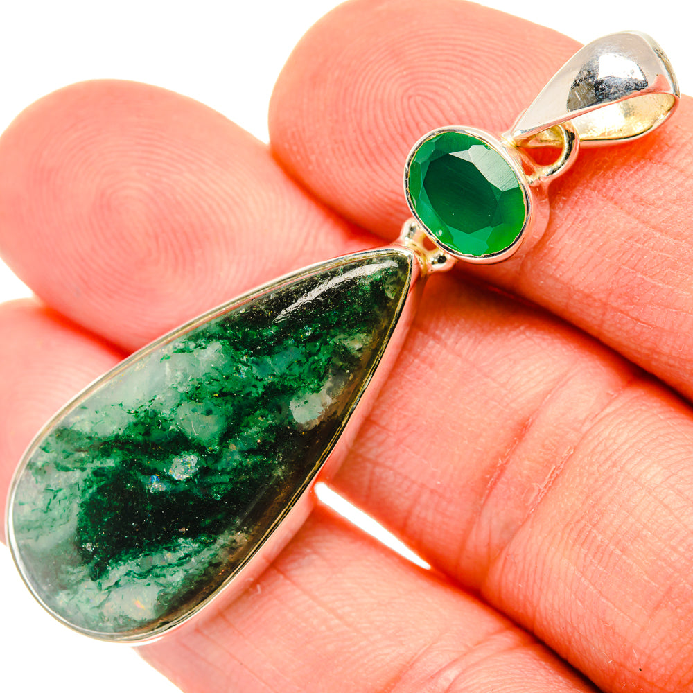 Green Aventurine Pendants handcrafted by Anasilvercos - PD29866