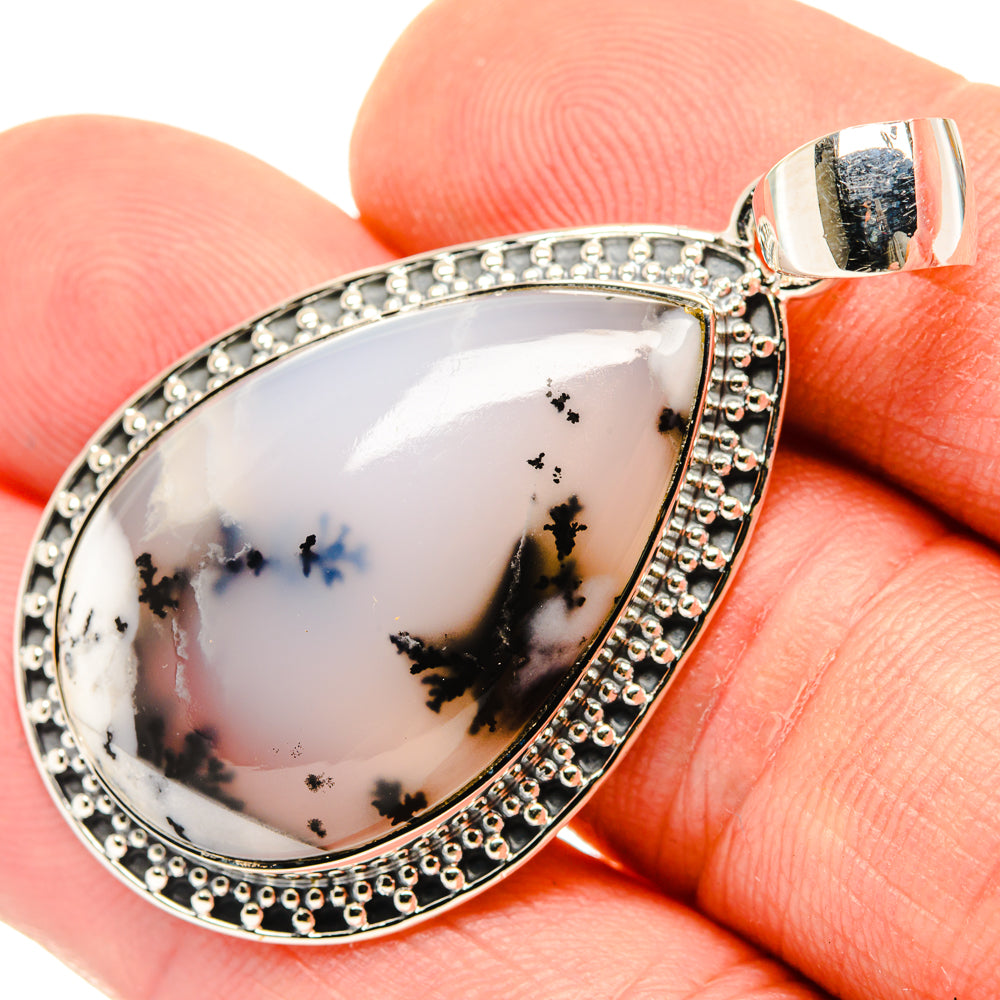 Dendritic Opal Pendants handcrafted by Anasilvercos - PD29867