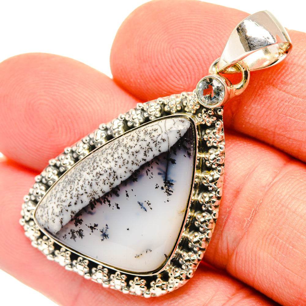 Dendritic Opal Pendants handcrafted by Anasilvercos - PD29879