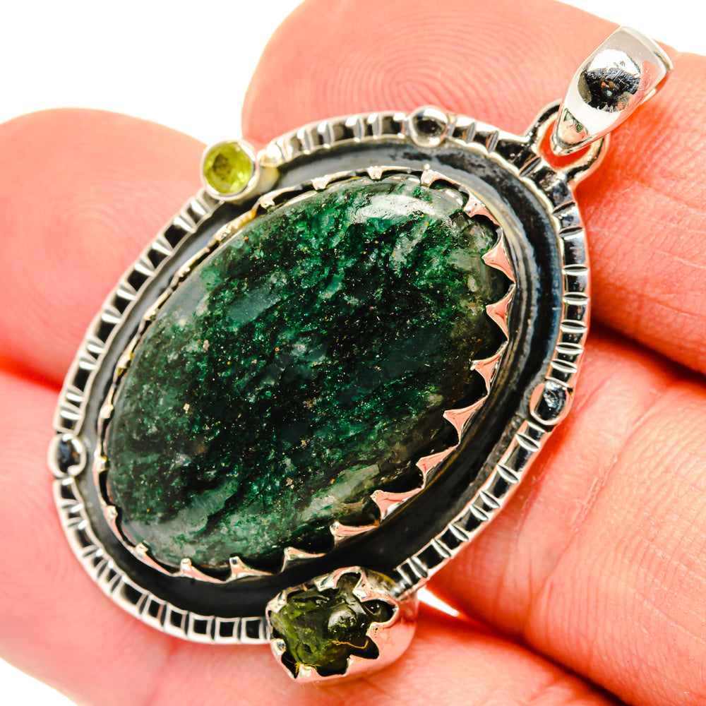 Green Aventurine Pendants handcrafted by Anasilvercos - PD29885