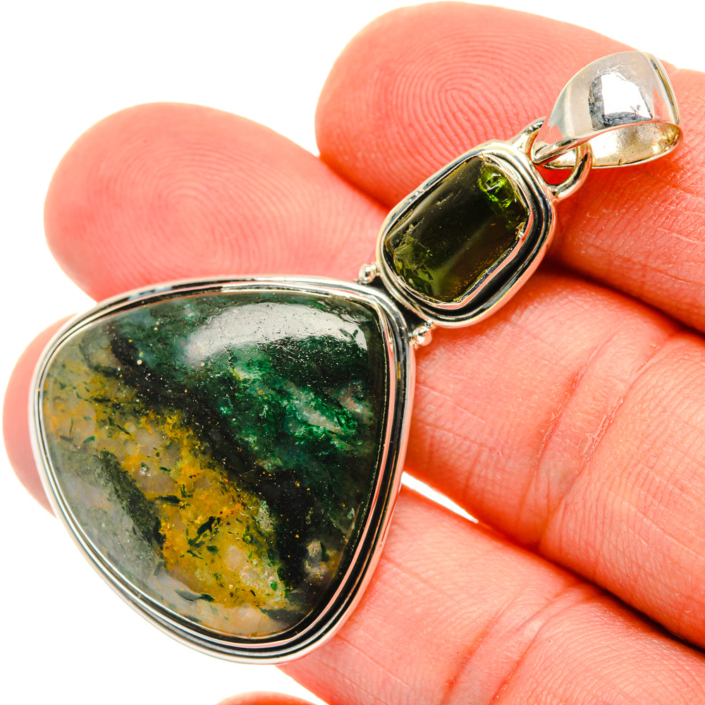 Green Aventurine Pendants handcrafted by Anasilvercos - PD29886