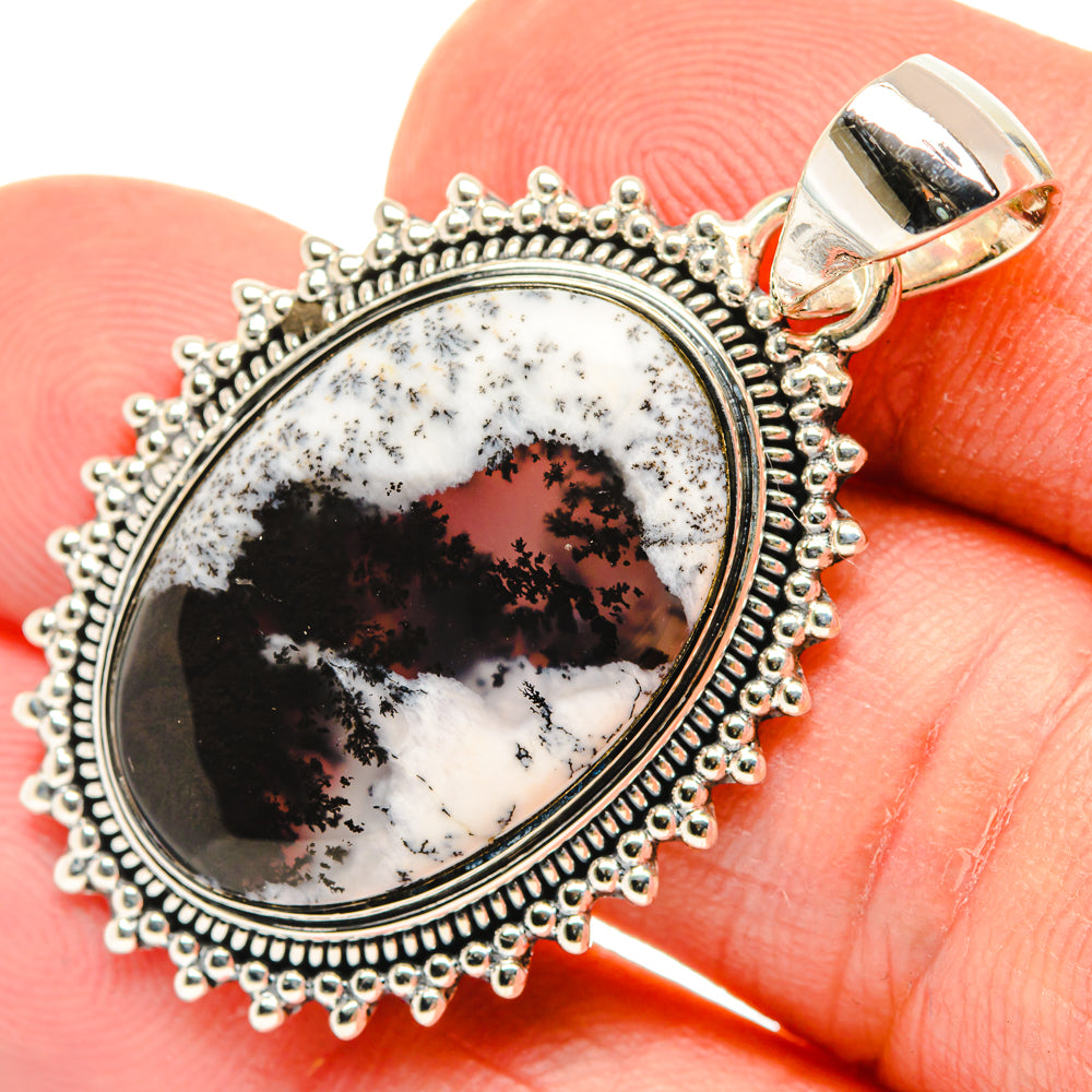 Dendritic Opal Pendants handcrafted by Anasilvercos - PD29888