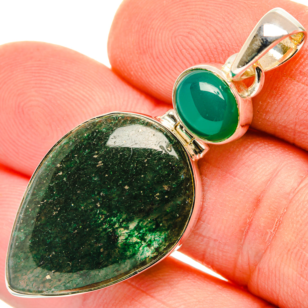 Green Aventurine Pendants handcrafted by Anasilvercos - PD29892