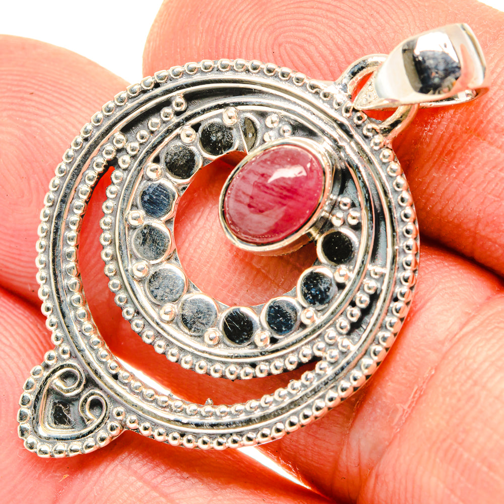 Pink Tourmaline Pendants handcrafted by Anasilvercos - PD29903