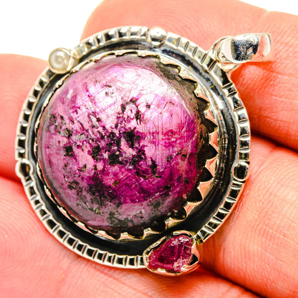 Ruby Fuchsite Pendants handcrafted by Anasilvercos - PD29909