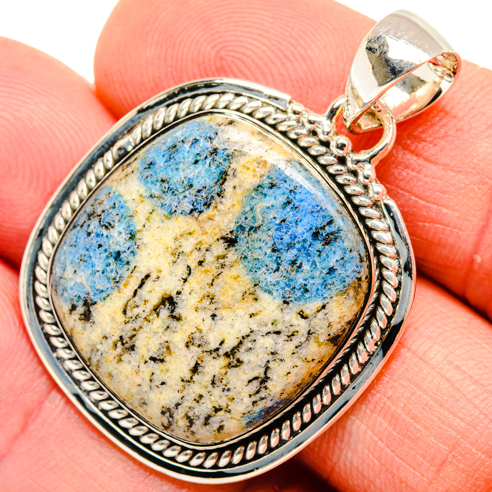 K2 Blue Azurite Pendants handcrafted by Anasilvercos - PD29921