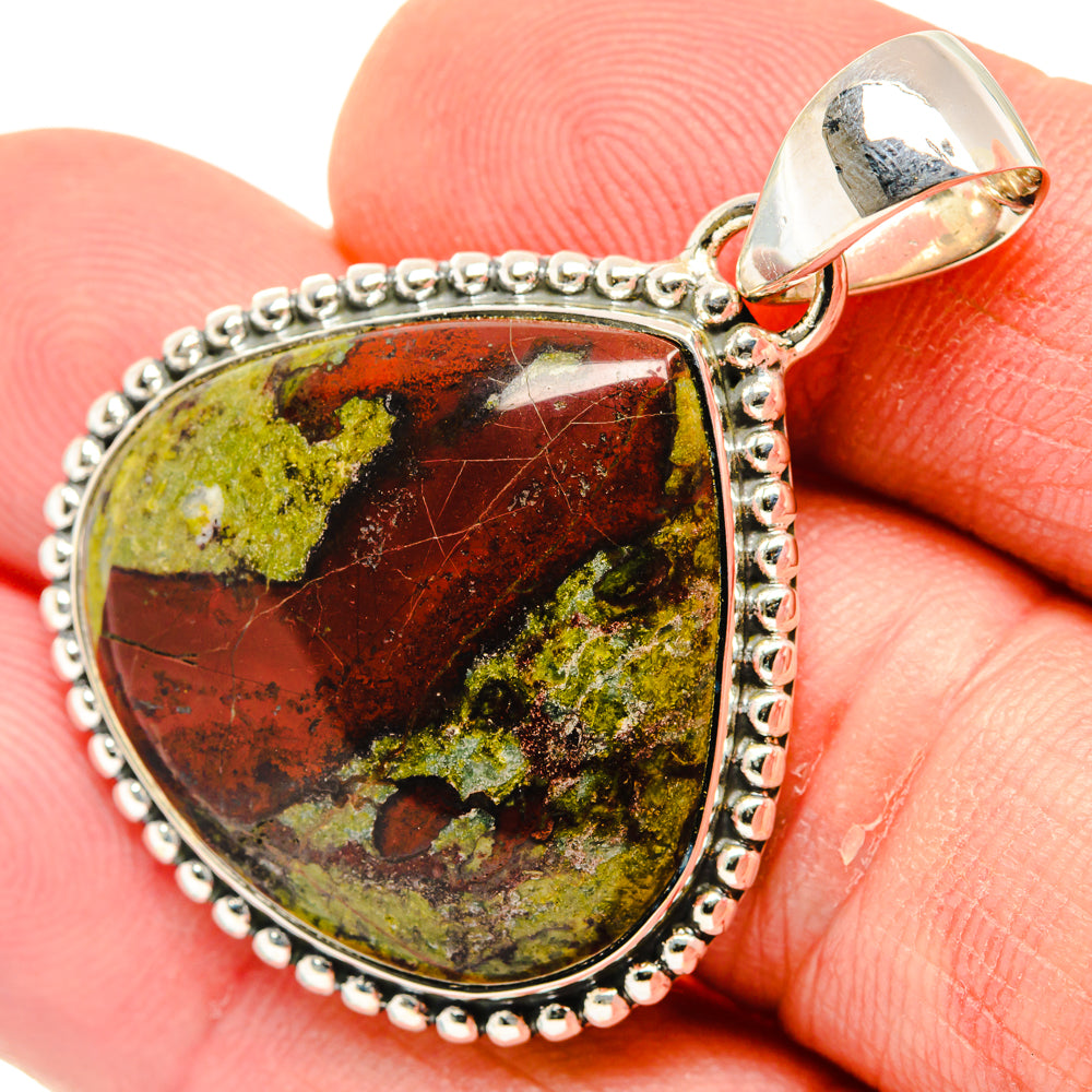 Dragon's Blood Stone Pendants handcrafted by Anasilvercos - PD29927