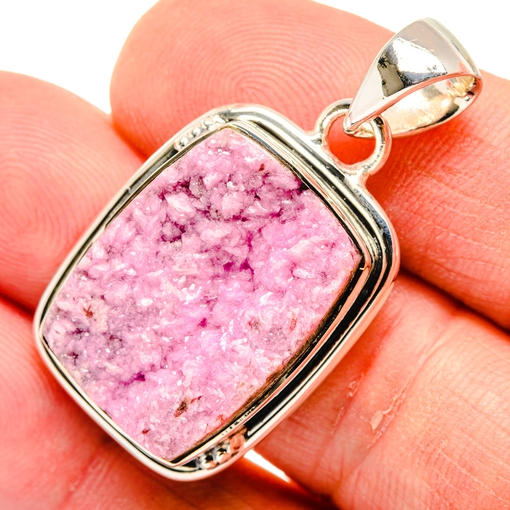 Cobalto Calcite Druzy Pendants handcrafted by Anasilvercos - PD29947