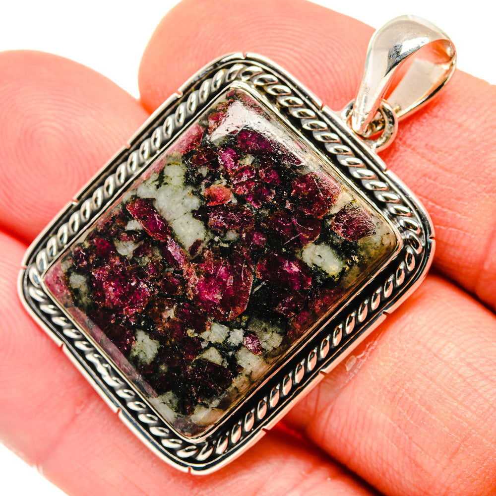 Russian Eudialyte Pendants handcrafted by Anasilvercos - PD29948